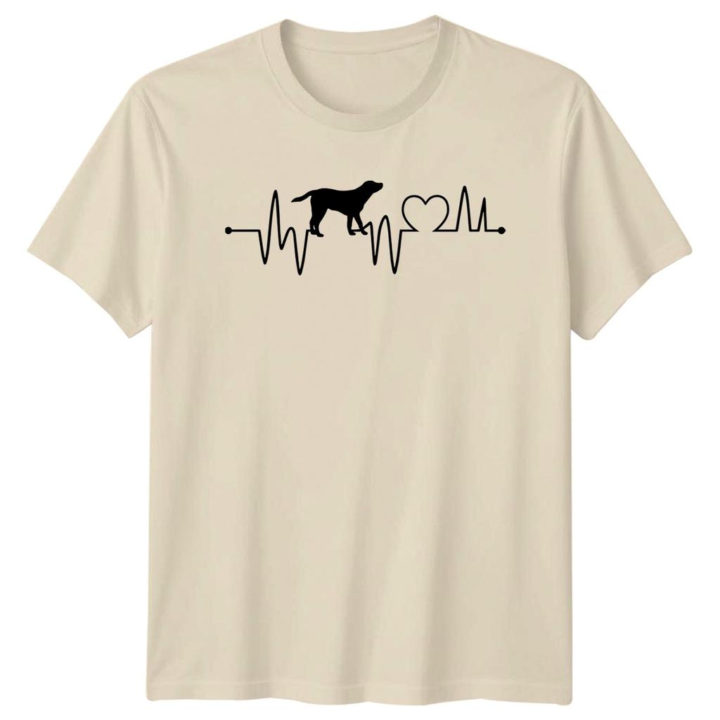 Heartbeat Dog Silhouette TShirt Animal Lover Gift For Him And Her