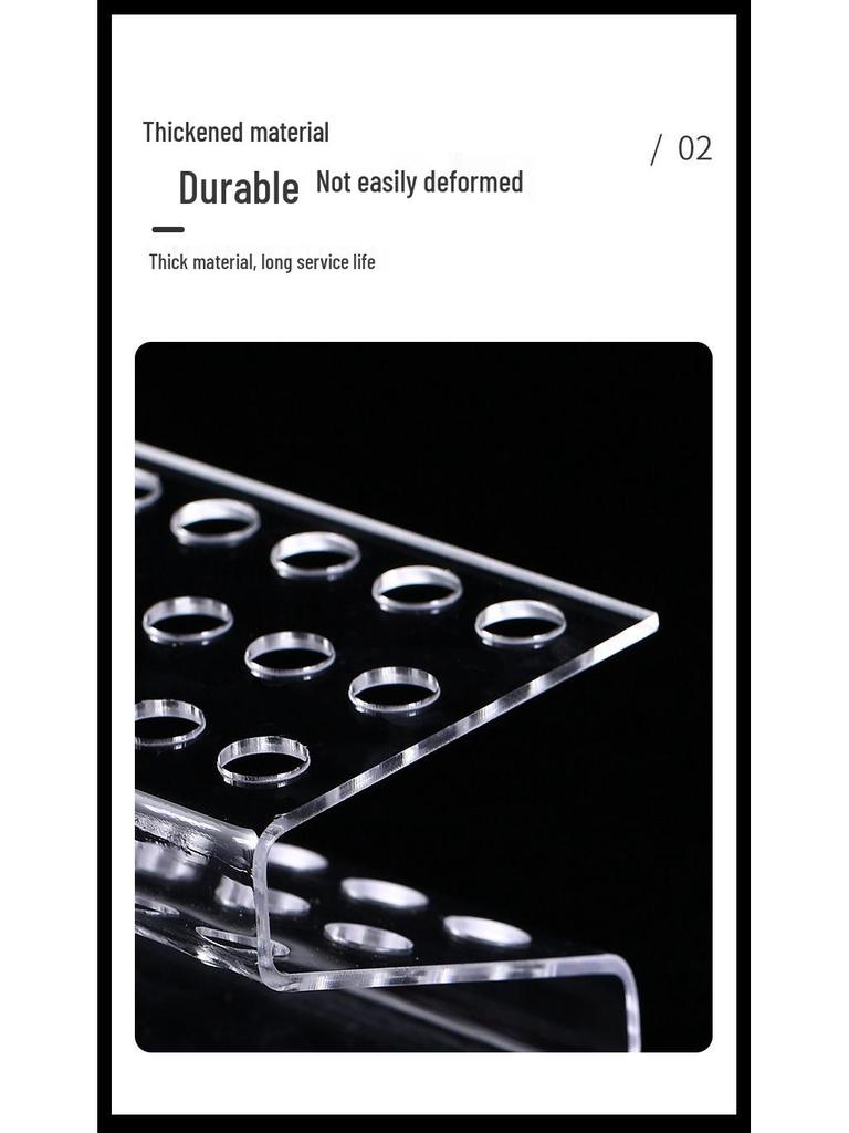 Acrylic Pen Display Stand: Multi-Tiered Desktop Holder for Stationery