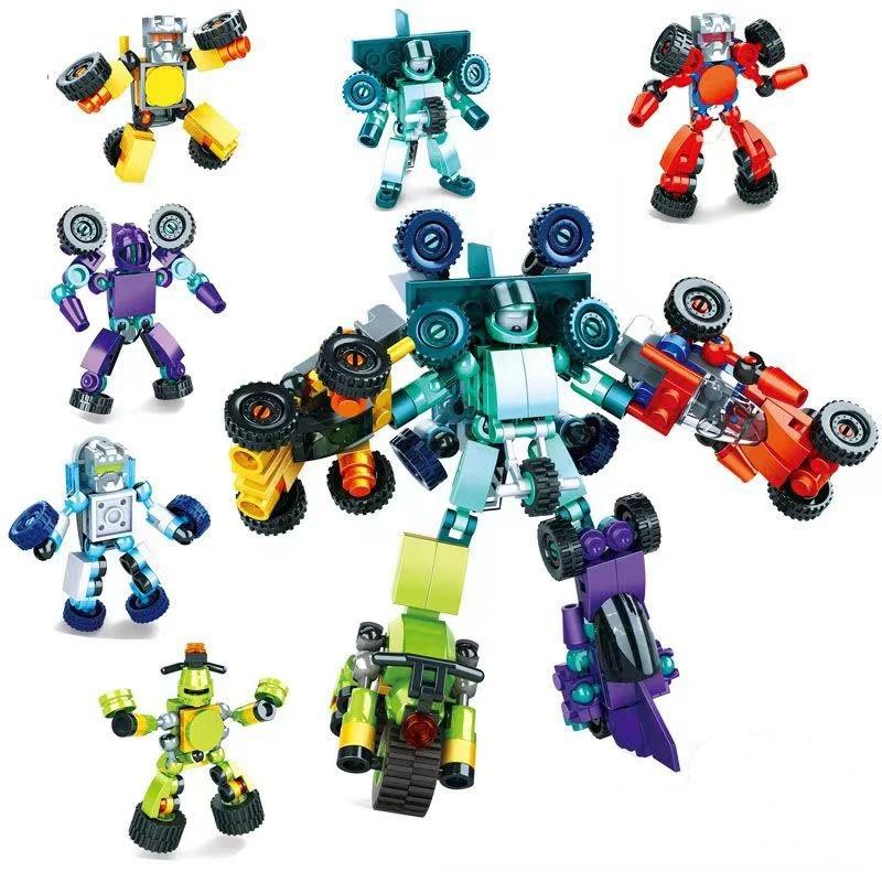 

Автомобіль-трансформер Меха Складальний Робот Трансформація Бойова Броня Дрібнозернистий Пазл Блок Дитяча Іграшка для Самостійної Збірки Подарунок OPP bagged