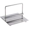 Metal Silver Rod Paper Press Holder Restaurant Tabletop Vertical Tissue Holder Hotel Coffee Shop Model Room Tissue Box Decoration