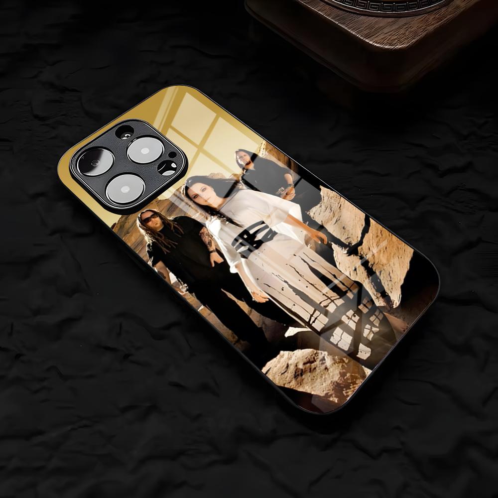 E-Evanescence Amy L-Lee Phone Case For IPhone 17 Air 16 E Pro Max 15 14 13 Mini 12 Pro 11 Max Plus Black Glass Cover