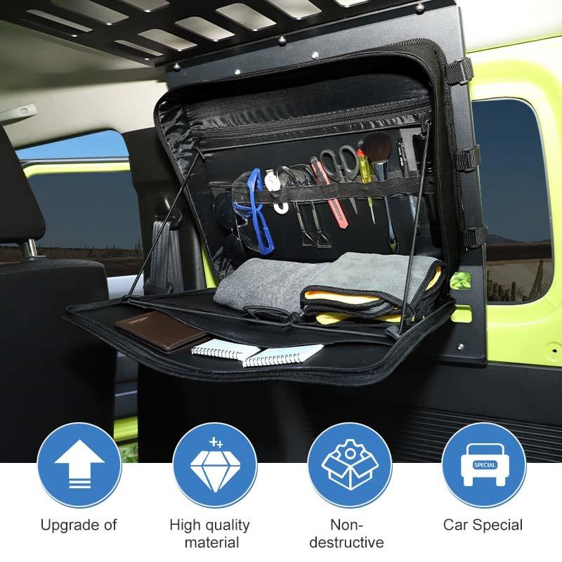 Zavazadlový prostor Rozšiřte úložný stojan Organizér zadních výklopných dveří Úložná taška vhodná pro Suzuki Jimny 2019 Up Ukládání Úklid