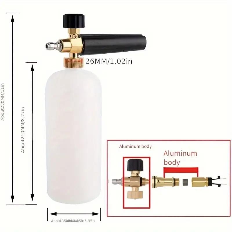 High Pressure Car Wash Foam Sprayer Machine with Quick Plug, Fan-shaped Head Set, and Snowflake Foam Pot