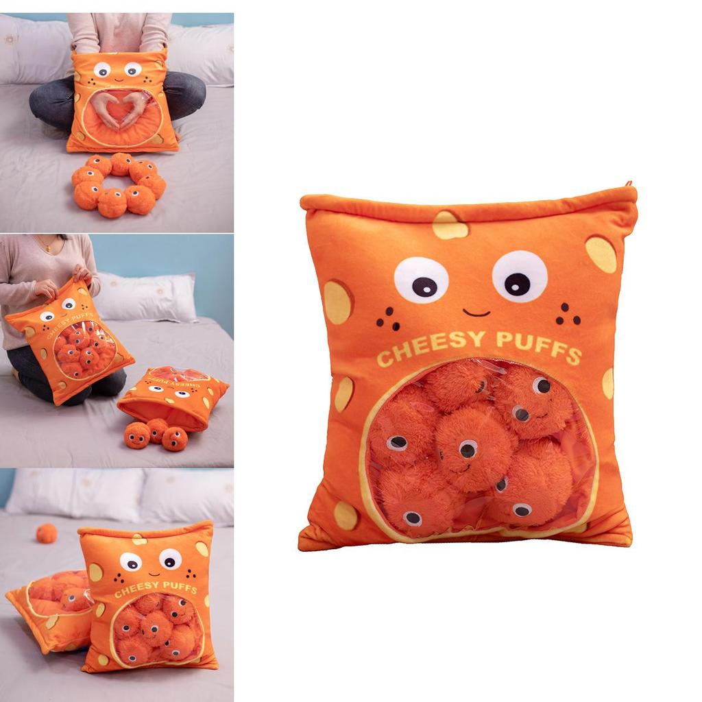 Weiches, bauschiges Snack-Plüschkissen mit PP-Baumwollfüllung für Mädchen, Geschenkidee