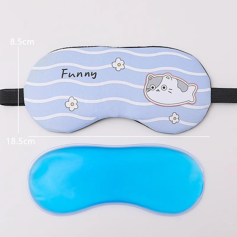Children s Cooling Eye Mask for Fatigue Relief - Cartoon Sleep Mask for Eye Protection and Light Blocking