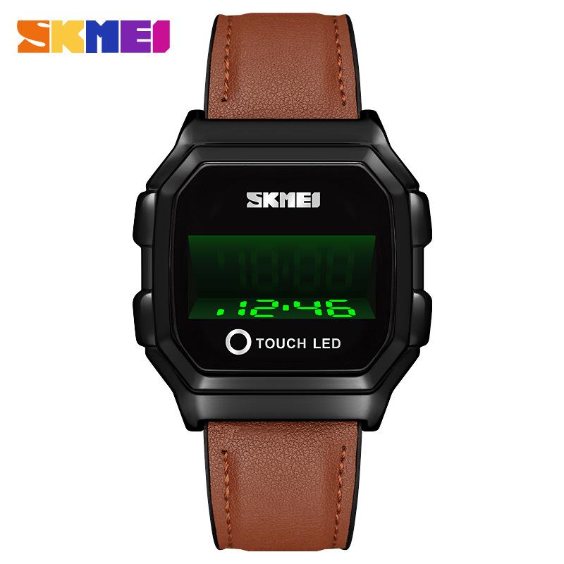 Fashion touch screen led watch watch sports men's watch creative three-dimensional display watch