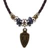 Double-layer Wrapped Leather Neck Chain Clavicle Chain