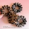 Korean Leopard Print Plush Elastic Hair Ties - Autumn/Winter Collection