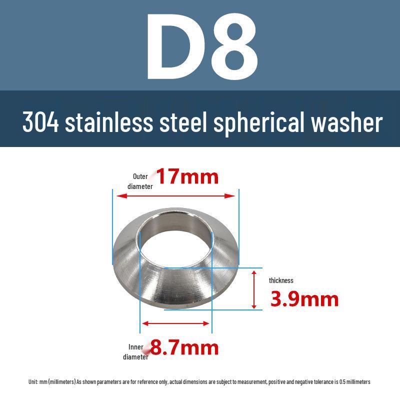 304 Stainless Steel Spherical Tapered Gasket - Concave-Convex Combination