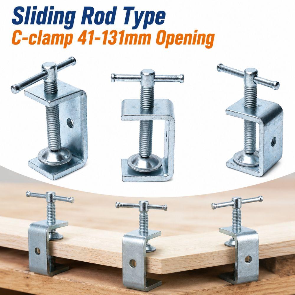 Adjustable Square Clamp Zinc Plating Fixed Holder Clip Professional C-clamp Hardware Fasteners