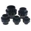 1/5 st 20/25/32/40/50 mm Svart PVC-koppling Garden Bevattningsrör Direktkopplingar Akvarium Avloppsrör Rak koppling
