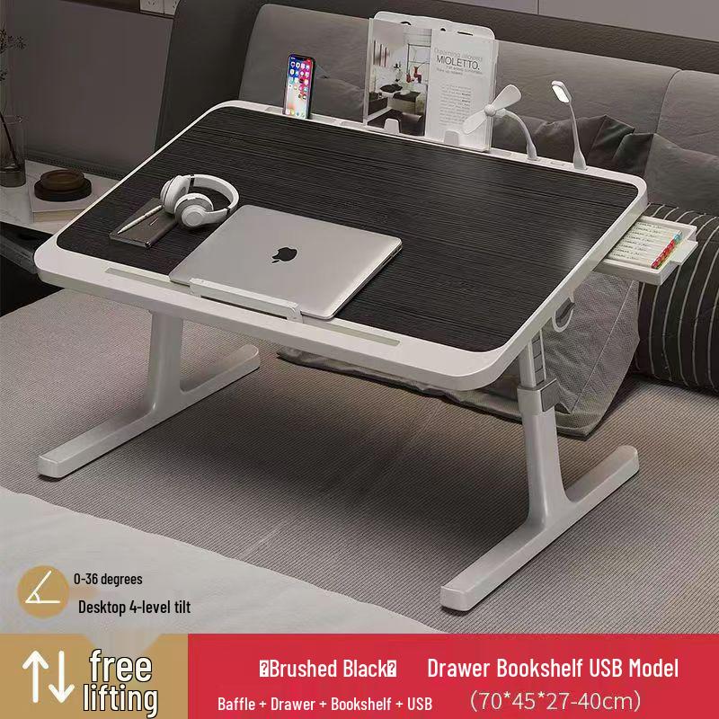 Foldable Bedside Table for Reading, Writing, and Computing - Ideal for Students and Dorms