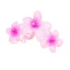 European/American Three Flowers Plumeria Claw Clip - Cute Large Hairpin for Women's Bun