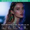 6 Colors Glow in the Dark Body Glitter Gel, Holographic Sequin Face & Hair Glitter for Halloween Party and Festival Makeup