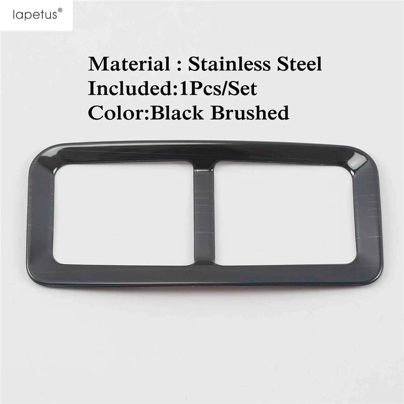 Car Rear Armrest Air AC Vent Outlet / Water Cup Holder Panel Cover Trim Interior Accessories For Chevrolet Equinox 2017 -