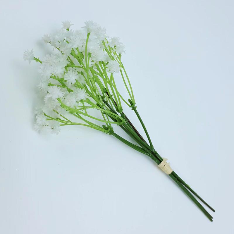 Simulation Gypsy Flower Handle Bouquet Home Living Room Simulation Flower Ornament Wedding Shooting Props Plastic Artificial Flower