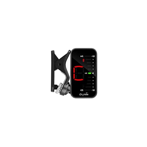 Cherub Rechargeable Clip-on Tuner, USB Type-C Charging Cable Included, Easy-to-Read Display, Simple Two-Button Design, Slim and Compact Size, Auto Pow