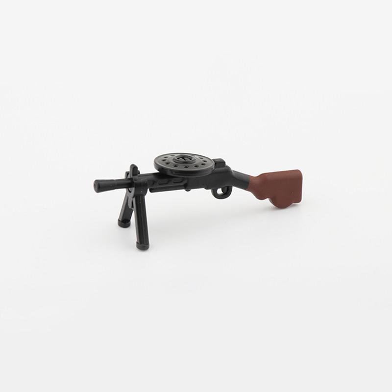 5/10 Zbraně vojáků z 2. světové války Stavebnice Dvoubarevný tisk Stroj Puška Samopal Odstřelovací pušky Vojenské příslušenství Kostky C238