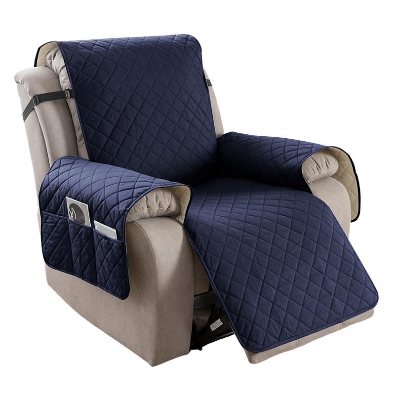 Universal Polyester Square Pattern Sofa Cushion For Single Double Triple Seat Lounge Chair Protector