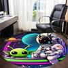 1pc Astronaut Alien Office Round Area Rug, Under Office Chairs Bedroom Living Room Home Decor, Room Deco