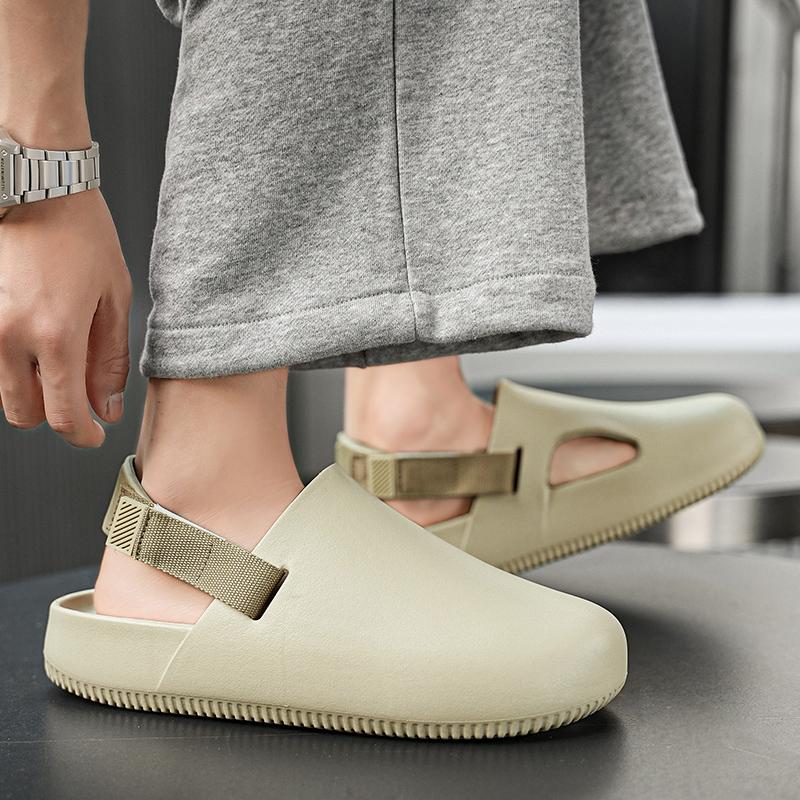 Men's Casual Closed Toe Shoes EVA Thick-soled Sandals Outdoor Beach Shoes