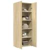 VidaXL Buffet haut chêne sonoma 70x42,5x185 cm bois d'ingénierie, buffet, armoire de rangement, panneau latéral, armoire, 3281422