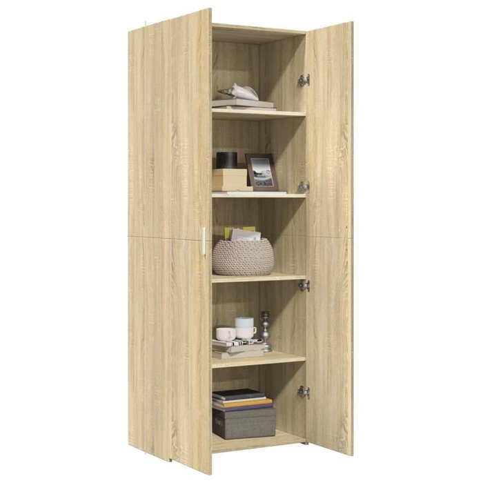 VidaXL Highboard Sonoma Oak 70x42.5x185 Cm Engineered Wood, Sideboard, Storage Cabinet, Side Panel, Cabinet, 3281422