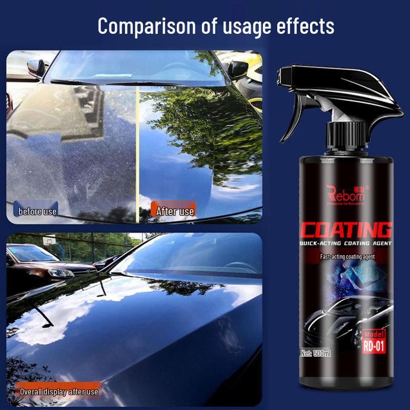 Undiluted Car Paint Coating Spray - Surface Maintenance & Liquid Glass Wax Sealant