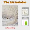 Crystal Pearl Painting 5D DIY Frame Decoration Painting Snowhouse Home Wall Decoration Transparent Pearl Gemstone Painting Picture Art Crafts