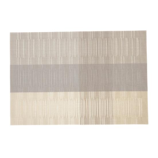 

PVC Placemat with Heat-Resistant Black Stripe Japanese Non-Slip Table Mat for Dining Kitchen Hotel Waterproof Oil-Proof Reusable Dining Mat for Plates D