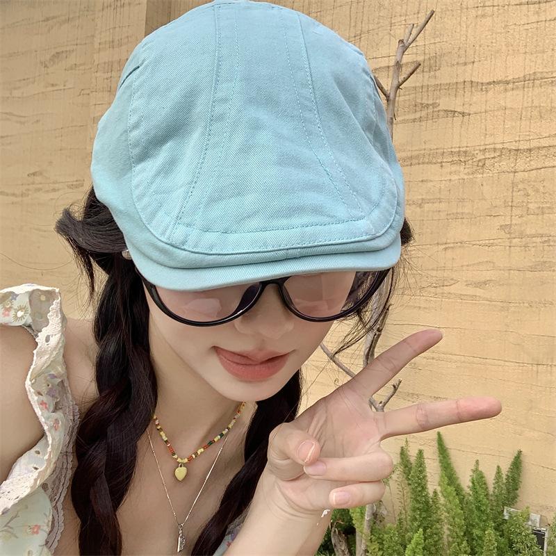 

Retro Womens Denim Duckbill Cap In Beautiful Lake Blue Perfect For Spring And Fashion Summer Lake Green