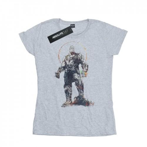 

Marvel Womens/Ladies Avengers Infinity War Thanos Sketch Cotton T-Shirt XXL білий