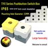 Tianyi Button Box TYX1234: 22MM Single Hole, Waterproof Emergency Stop with Light Switch