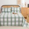 Wholesale 100% cotton old coarse cloth sheets pure cotton kang single three-piece set single piece soft mat student dormitory mat