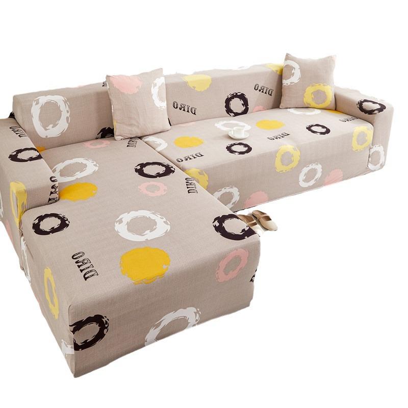 Milk Silk Elastic Sofa Cover All Inclusive Universal Set Suitable for All Seasons Cartoon Empress Sofa Cover Lazy Person To Prevent Cat Scratches