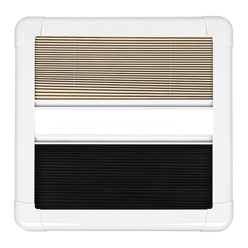 RV Window With Blackout Curtain 75° Opening Angle H500mm W500mm Cutout Push Out Window for RV Camper