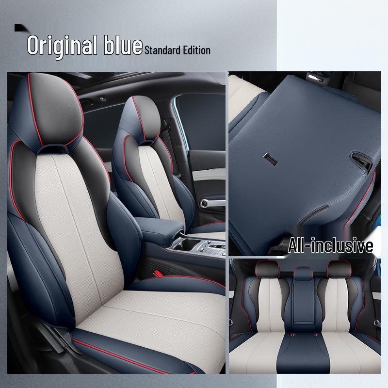 LTCS Car Seat Cushion: Sports Leather Cover for BYD Yuan PLUS, All-Season