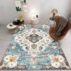 Klassischer böhmischer Stil Retro Teppich Wohnzimmer Sofa Schlafzimmer Arbeitszimmer Küche Eingang Matte Rutschfest Leichter Luxus Heimdeko Matte