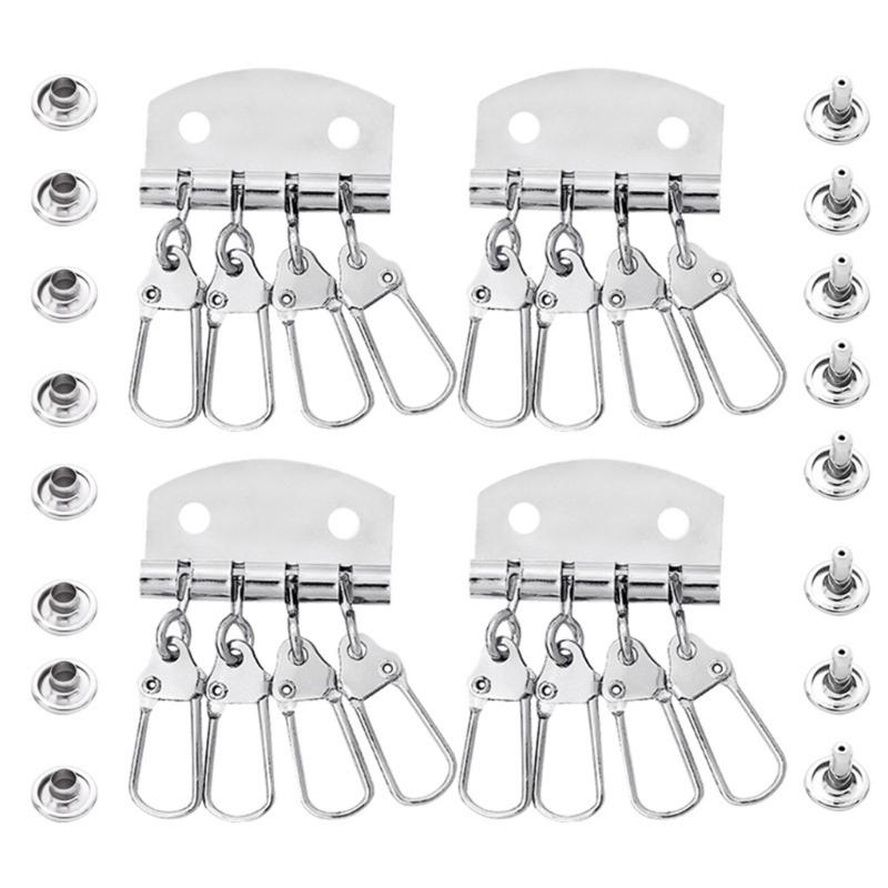 4 шт. 4-6 крючков Застежка Зажим Брелок Брелок Ряд Органайзеры Кожевенное дело Кошелек Сумка Сумка-портмоне Кожаная сумка Аксессуары