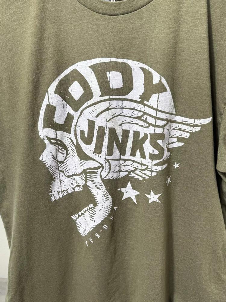 

Cody Jinks Wing Skull Green T Shirt Full Size S5XL Unisex T-Shirt L