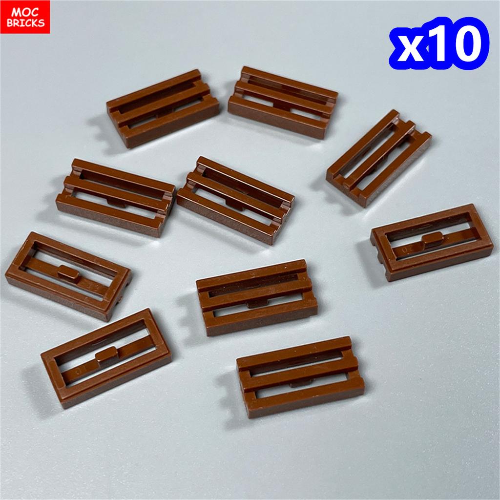 100pcs / lot MY OWN CREATION Blocks Tile Modified 1x2 Grille Including Bottom Groove Lip fit Including 2412b Building Blocks DO-IT-YOURSELF