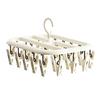 Rotatable 360° Clothes Drying Racks, Strong Windproof Non-Slip Multi-Clip Design, Appropriate Spacing Durable PP Clips, for Balcony Clothes Socks