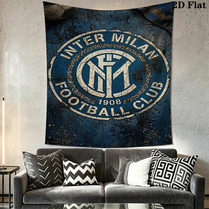 Inter Milan Emblem Wallpaper Bedding 1 Duvet Cover 2 Pillowcase Without Core Duvet Cover And Pillowcase Soft And Comfortable Bedding Set
