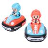 Remote Control Bumper Cars Kids 2 Player Battle Set with Lights Music Toy RC Car for Toddlers Boys Girls Red Blue