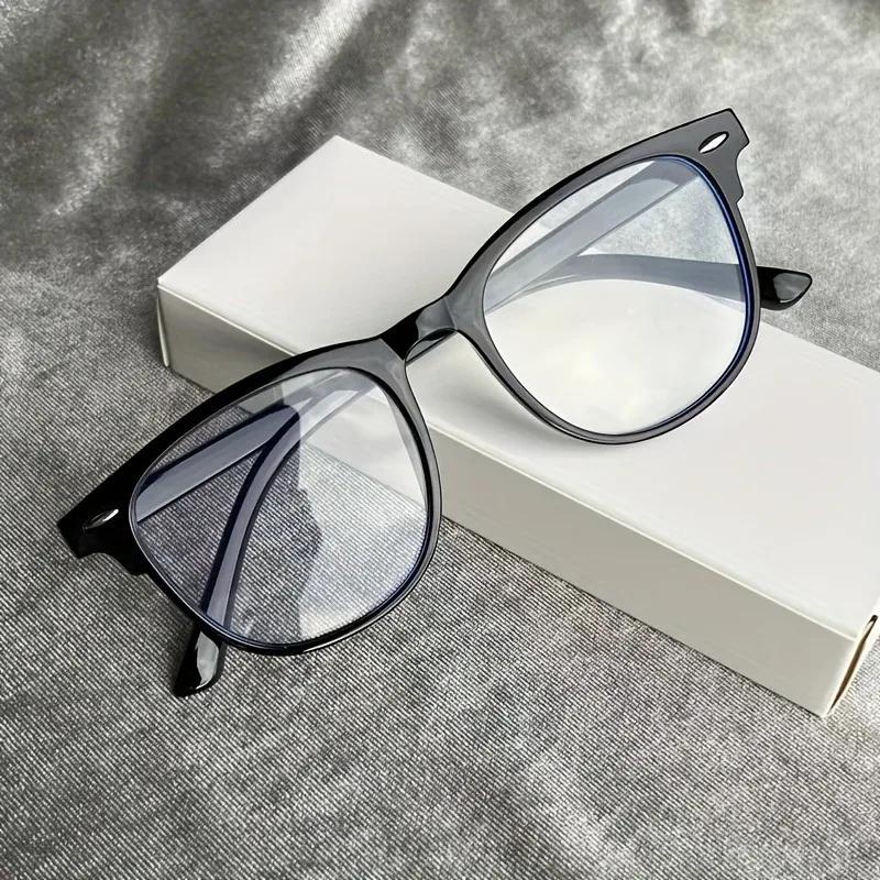 

Прозрачные очки, блокирующие синий свет, для чтения, с прозрачными линзами, для женщин и мужчин, квадратные, простые очки De Lectura Hombre Frame Only