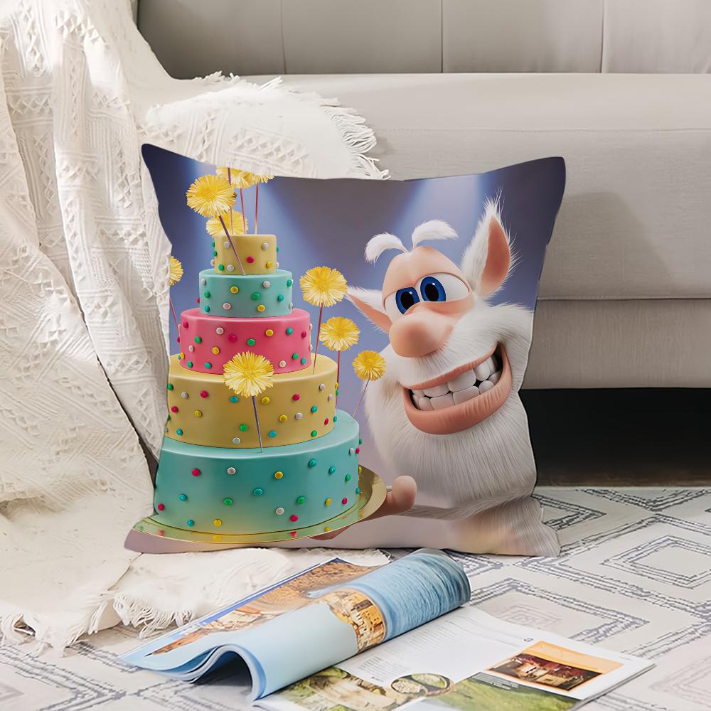 Cartoon Cute B-Booba  Pillow Case Office Cushions Suitable For Sofa Car Bedroom Decorative Cushion Cover