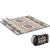 Picnic Blanket, 200x200CM Large Beach Blanket Outdoor Picnic Mat with Integrated Strap for Camping, Mix-Colour