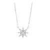 Exquisite S925 Silver Eight-Pointed Star Necklace - Fashionable, Luxurious, and Versatile Design for Women
