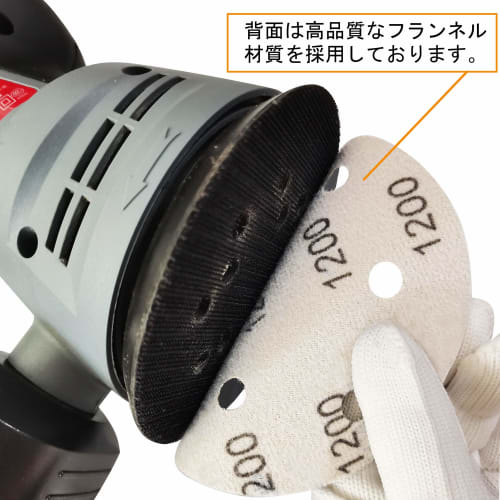 Aewio 50-Piece 125mm Waterproof Sandpaper, #1000 - #3000, Round, 6-Hole, Sanding Discs for Sanders, 1000, 1200, 1500, 2000, and 3000 Shafts (50-Piece