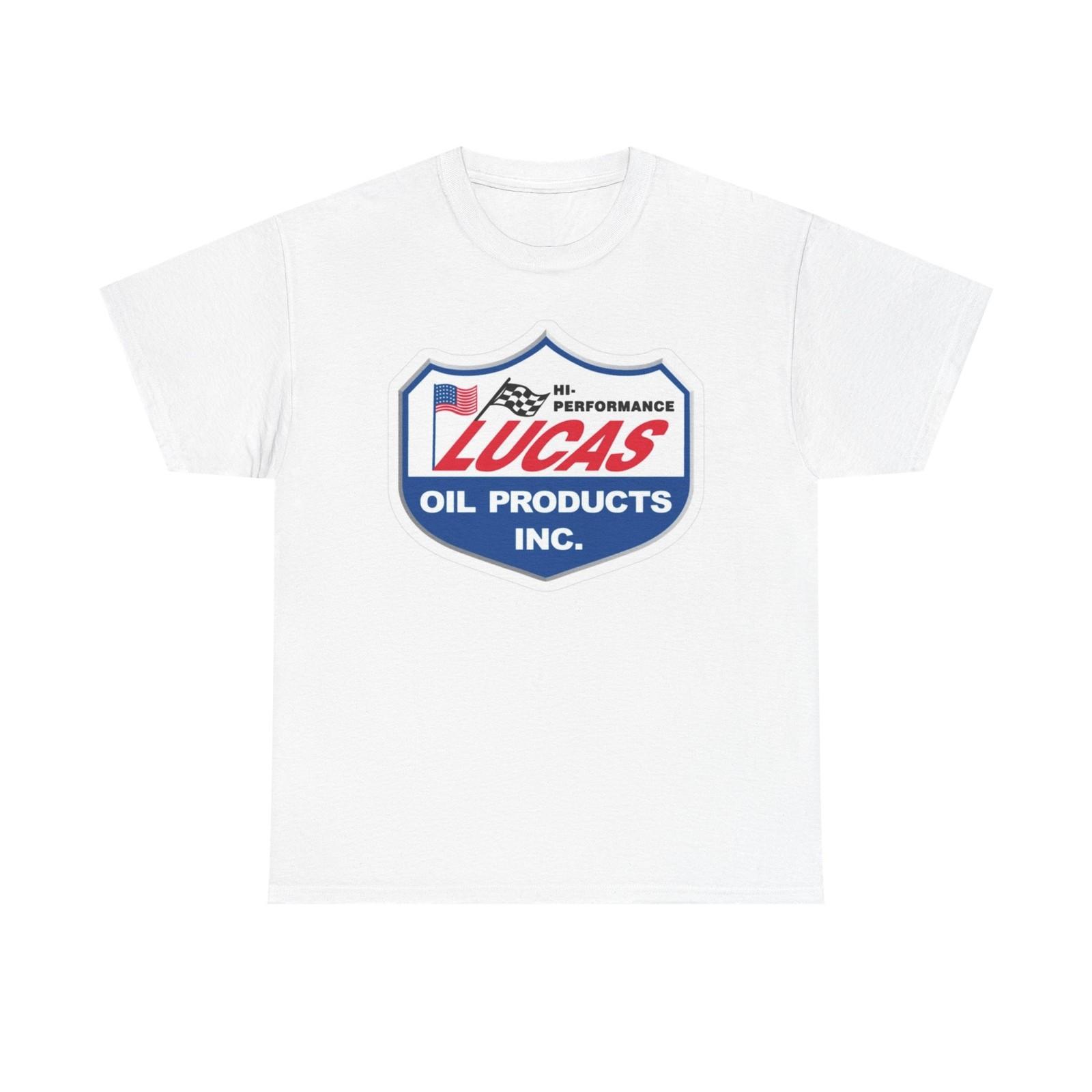 Lucas Oil Graphic T Shirt Vintage Muscle Cars Unisex Heavy Cotton Tee XXXL